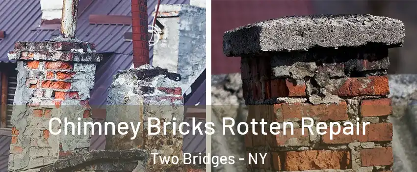 Chimney Bricks Rotten Repair Two Bridges - NY