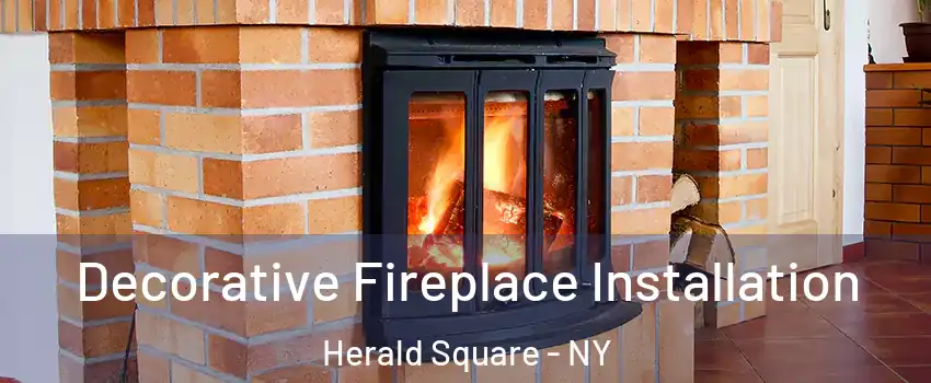 Decorative Fireplace Installation Herald Square - NY