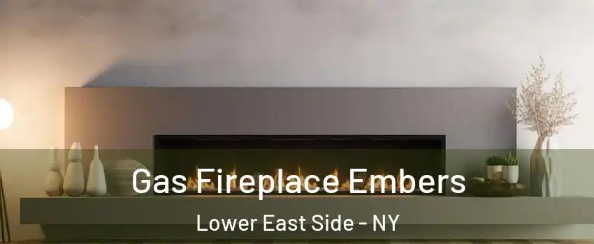 Gas Fireplace Embers Lower East Side - NY