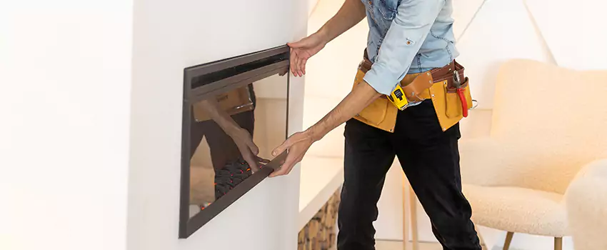 Metal Fireplace Installation in University Village, New York