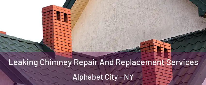Leaking Chimney Repair And Replacement Services Alphabet City - NY