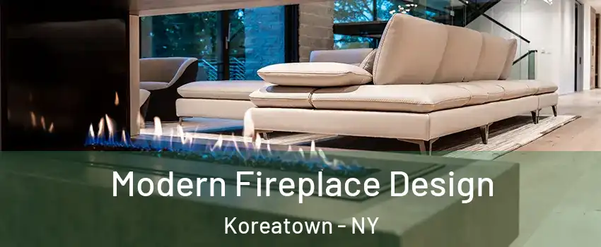 Modern Fireplace Design Koreatown - NY