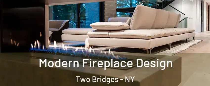 Modern Fireplace Design Two Bridges - NY
