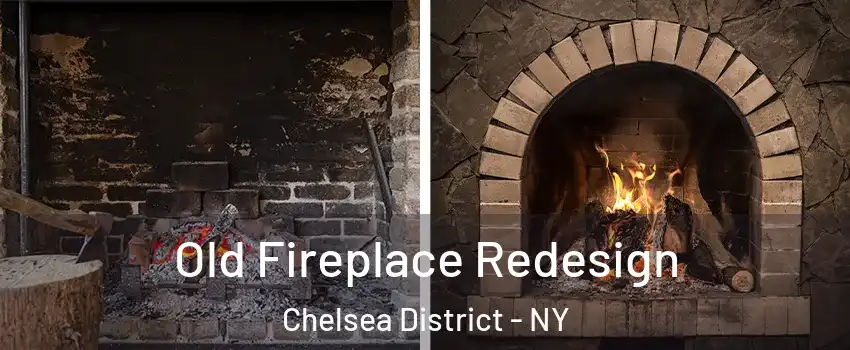 Old Fireplace Redesign Chelsea District - NY