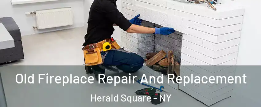 Old Fireplace Repair And Replacement Herald Square - NY
