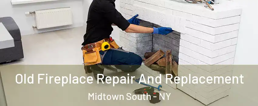 Old Fireplace Repair And Replacement Midtown South - NY