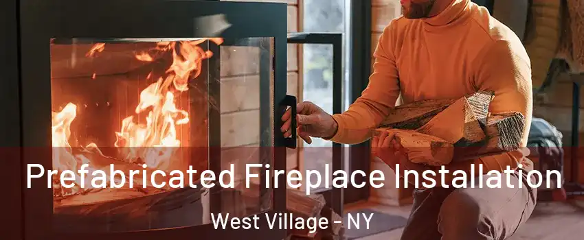 Prefabricated Fireplace Installation West Village - NY