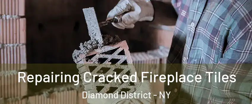 Repairing Cracked Fireplace Tiles Diamond District - NY
