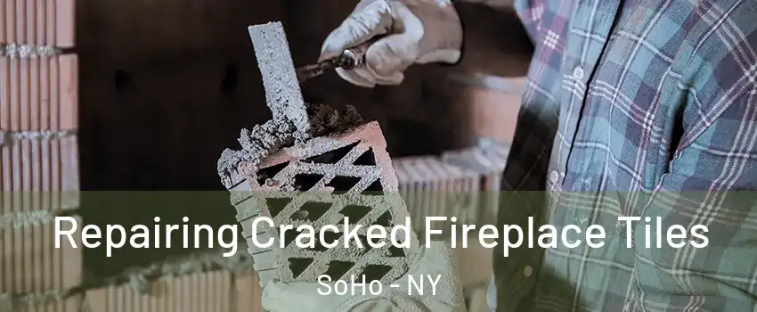 Repairing Cracked Fireplace Tiles SoHo - NY