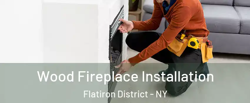 Wood Fireplace Installation Flatiron District - NY